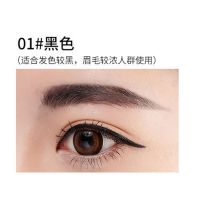 双头眉笔防水防汗初学者持久上色不晕染不脱妆易卸妆细头眉笔学生 01#黑色