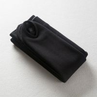 秋冬款加绒加厚打底裤女连袜裤高腰保暖棉裤健美裤踩脚外穿一体裤 黑色 230克薄绒踩脚款