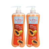 索芙特大瓶沐浴露1kg*2瓶木瓜 玫瑰男女全身滋润保湿持久留香 木瓜1kg*2瓶