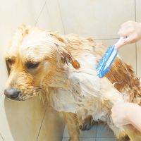 猫咪宠物狗狗洗澡神器按摩刷子搓澡洗澡泰迪工具用品洗狗猫毛梳子 [款1]狗狗洗澡刷