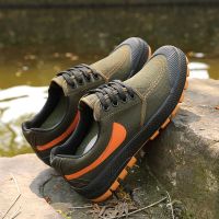 新款牛筋底解放鞋男迷彩军训鞋耐磨作训防滑胶鞋工地劳保鞋农田鞋 A130 38