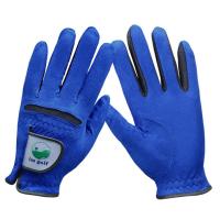 IM 高尔夫手套 男款超纤布手套 柔软耐磨 透气 防滑型手套. 蓝色 左23