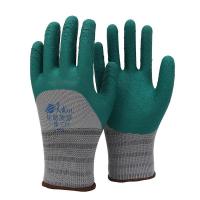 天盛轮胎质量发泡手套劳保耐磨手套防滑柔软劳保半挂浸胶干活手套 天盛半挂轮胎质量12双 L