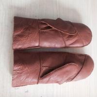 冬季保暖加厚原羊皮羊毛皮毛一体真皮手套骑车摩托车男士真皮手套 焦糖色