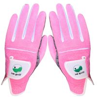 IM新款 高尔夫手套 女款球童长款手套 薄款 防滑 练习手套 18码 粉色