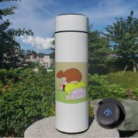 日系蜡笔小新智能保温杯卡通可爱304不锈钢杯子带茶漏男女款水杯 E40A蜡笔小新 普通不显温款