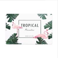 欧式隔热垫餐桌垫西餐垫防烫碗垫45x30cm桌垫少女心桌子防烫垫 火烈鸟 1片