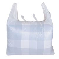 乳白色塑料袋大号加厚服装打包搬家收纳特大手提背心马甲方便袋子 乳白[55x80]加厚款10个