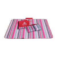 极地火户外野炊露营帐篷垫布地垫防水沙滩加厚草坪春游垫子防潮垫 FC111红白条