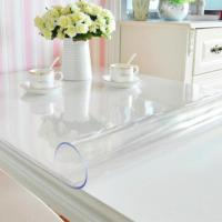 [长方形圆形]透明软玻璃PVC桌布水晶板工作台布书桌写字台桌垫 透明 45*45
