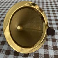 304不锈钢手冲镀钛款咖啡过滤器过滤网800目无渣咖啡过滤网 99单漏斗