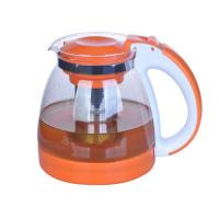 富源玻璃茶壶 茶壶整套 高温冷水壶热水壶 果汁壶 咖啡壶扎壶 16007橙色