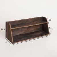 实木茶具茶杯茶壶架子通用收纳架多宝阁博古架多层整理摆放架 两层