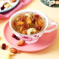 拍1发2罐再送玻璃碗樱花勺雨子坊桂花坚果藕粉羹代餐500g/罐老牌 500g*2罐(送玻璃碗+樱花勺)