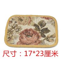 欧式隔热垫餐桌防烫杯垫子隔热垫菜碗杯菜盘少女心饭桌垫茶几花瓶 长方1号(17*23)