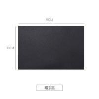 4片装北欧皮革西餐垫防水防油家用 轻奢餐桌垫隔热垫防烫餐盘垫子 暗黑系(单片装)