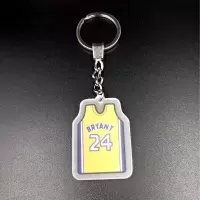 NBA球星球衣钥匙扣背包挂件科比哈登詹姆斯库里亚克力球衣钥匙扣 科比