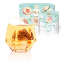 [百草味-蜜桃乌龙茶21g/35g]花草茶水果茶三角袋冷泡花茶盒装 蜜桃乌龙茶35g(1盒内14小包) 1盒