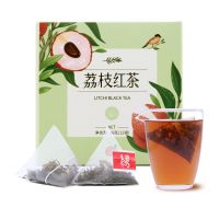 花茶组合花果茶调味茶蜜桃乌龙柠檬菊花茉莉桂花玫瑰三角袋泡茶包 荔枝红茶[1盒12袋]