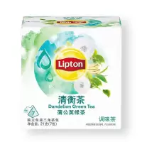 立顿清衡茶蒲公英绿茶 独立茶包三角茶包独立包装7包/盒 清衡茶蒲公英绿茶1盒