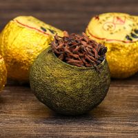 正宗新会小青柑普洱茶特级桔普茶陈皮宫廷普洱茶250g500克木桶装 小青柑3颗(尝鲜装)