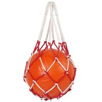 加粗篮球网兜足球排球网兜网袋篮球包/篮球袋可装篮球足球水果兜 红白色球兜1个