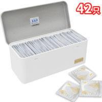 陌陌精华42只避孕套男用超薄003延时持久润滑安全套保险套玻尿酸t 陌陌精华42只装避孕套