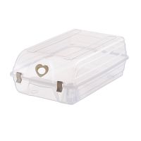 简易鞋子收纳盒女宿舍靴子防尘整理箱组合鞋柜抽屉式塑料透明鞋盒 [鞋盒]北欧白 桃心扣5只装(送同款一只)