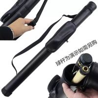 台球杆盒1/2杆盒二分之一杆盒美式斯诺克通用小头杆球杆盒杆桶 1/2杆桶[送秘制巧粉两颗]