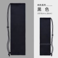 美狮龙羽毛球拍包保护套2支装绒布收纳袋男女袋便携单肩背包 经典款-黑色