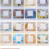 4个装开关保护套开关贴墙贴家用灯插座客厅装饰贴现代简约开关套 随机发货 8.6*9.0厘米(4个装)