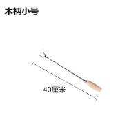 不锈钢抓钩木柄肉钩子抓肉长柄捞肉油炸抓烧腊钩卤肉钩猪肉钩 木柄小号