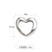 北欧收纳盘首饰置物小托盘金色不锈钢点心盘小碟子椭圆盘金属黄铜 心形 银