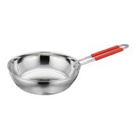 美厨丽宿舍专用不粘锅煎蛋煎饼锅无油烟电磁炉通用不沾牛排煎锅 高级不锈钢 高35cm