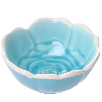 调味碟调料酱油醋碟陶瓷小碟子花式迷你爱家用厨房餐具小菜小吃碟 玫瑰蓝 试用[1个装]