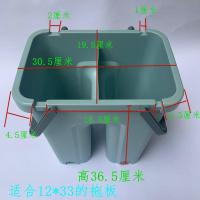懒人拖把免手平板墩布刮刮乐一拖净桶皮刮水盖子杆子拖板桶盖配件 绿色只有桶