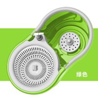 双驱动好旋转拖把桶不锈钢篮手压自动旋转拖把墩布桶配件品牌 新升级绿桶塑料篮(单桶无杆)