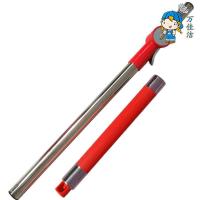 厂家批发 通用旋转拖把杆加强极速杆不锈钢盘杆加大棉头替换套装 红色 极速加强杆单杆(不带拖盘)