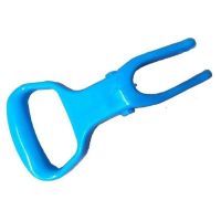 对折挤水胶棉拖把拉手拉柄配件手柄拉钩子塑料扳手海绵脱水拉环 蓝色 1个装