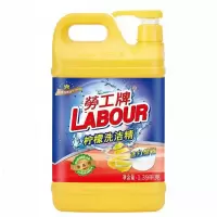 劳工牌柠檬洗洁精家庭装大瓶家用去油腥洗碗不伤手洗洁精大桶批发 柠檬洗洁精1瓶