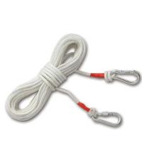 钢丝芯尼龙绳安全绳救援生绳户外攀岩绳消防绳逃生绳家用晾衣绳索 不加钢丝 8毫米 5米(双沟)