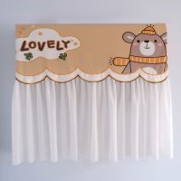 空调罩防直吹月子罩夏季挂式空调挡风帘挡风板开机不取遮风防尘套 可爱熊 空调长88CM内1-1.5p通用