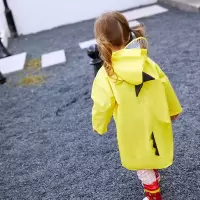 儿童雨衣恐龙雨衣卡通雨衣雨披学生宝宝男童女童雨衣小孩ins风新 黄恐龙单雨衣(送收纳袋+裤腿) S