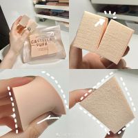 超服帖巨好用!BanilaCO芭妮兰小蛋糕梯形双面粉扑气垫粉饼海绵荐 6个装