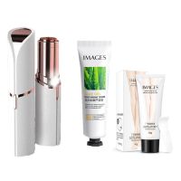 电动脱毛器腋下腋毛私密处唇毛刮毛器永女性剃毛体毛久仪器神器 超凡[象牙白] 普通电池款 不送电池[2200转速]