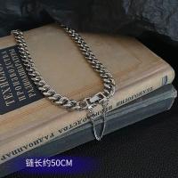 欧美街头嘻哈金属链条项链男ins潮个性夸张古巴链简约百搭配饰品 古巴金属链条项链(50CM)
