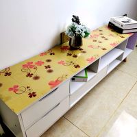 透明电视柜台布防水防油防烫茶几餐桌鞋柜布长方形水晶板软玻璃 幸运花1.0mm 40*50cm