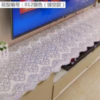 pvc欧式电视柜垫防水防尘茶几布烫金餐桌布床头柜梳妆台鞋柜盖布 012银色 50*50CM