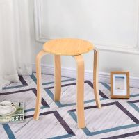 皮革软面凳子时尚家用成人椅子实木高凳子曲木凳创意餐桌凳化妆凳 吸塑款