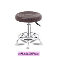 特价家用电脑椅学生椅子旋转升降美容凳子防爆吧台椅前台靠背转椅 升级棕脚钉